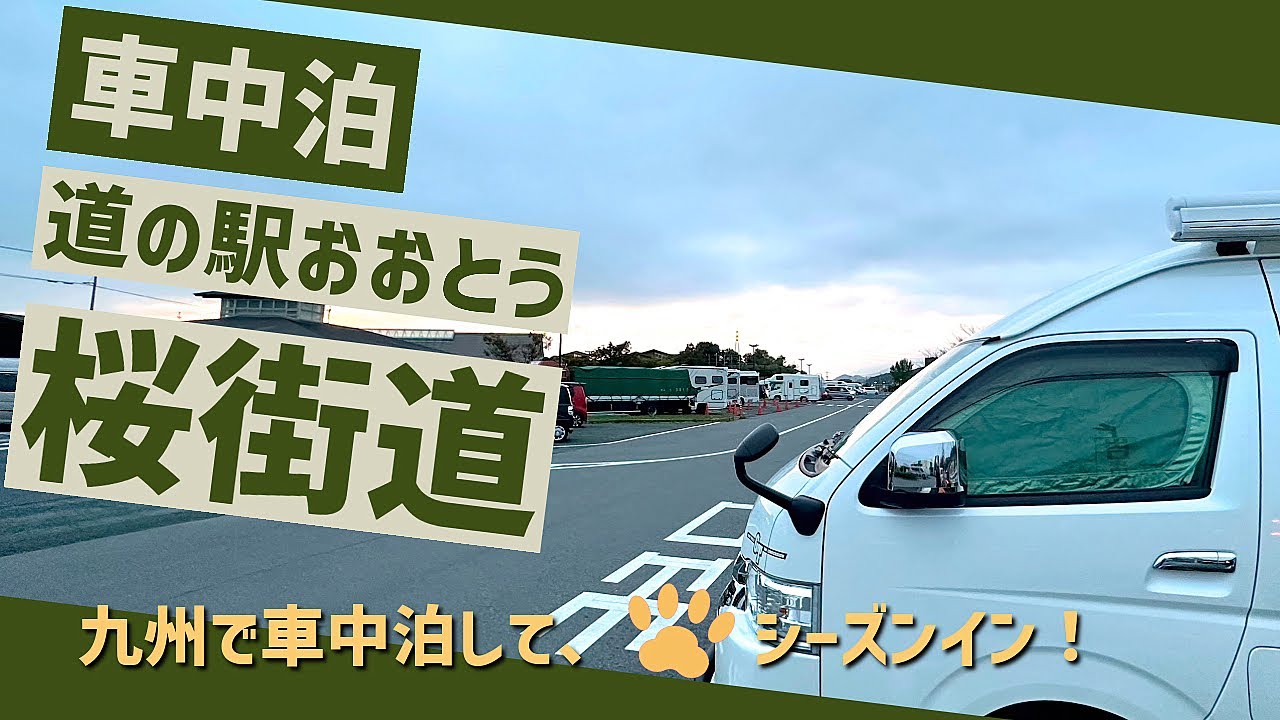 【アジリティー】道の駅おおとう桜街道で車中泊して、ワンコと走る。