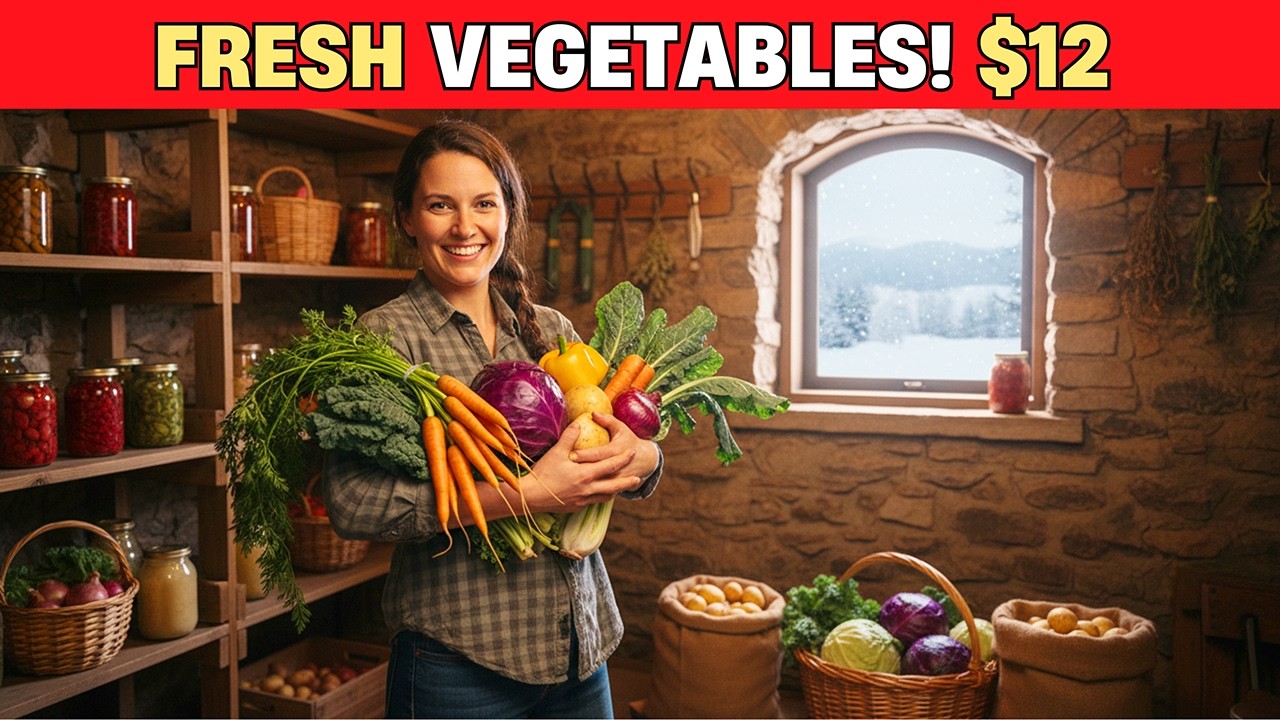 Stop Buying Vegetables All Winter – $12 Root Cellar Secret