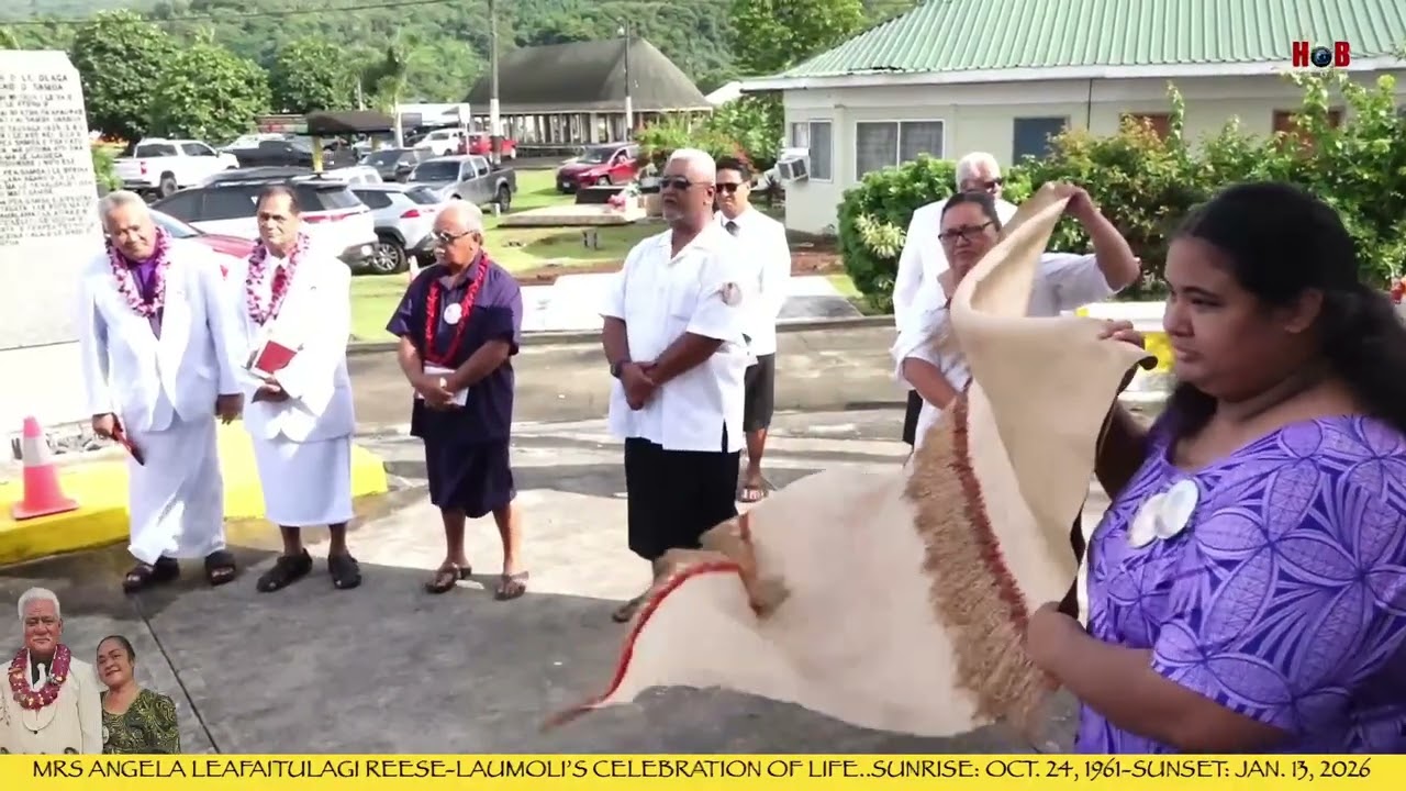 MRS ANGELA LEAFAITULAGI REESE-LAUMOLI'S CELEBRATION OF LIFE. (FINAL SERVICE). SOGI, VAILOA.