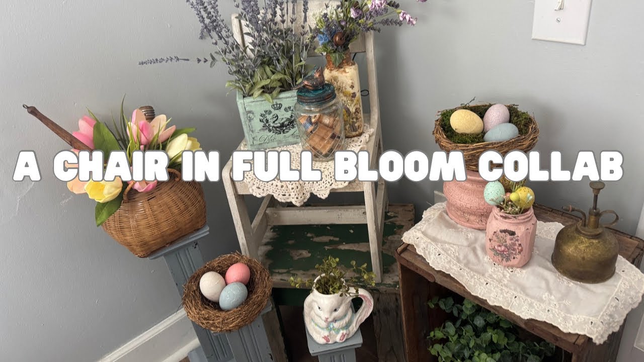 Приходите посмотреть, как я перерабатываю и создаю вещи для проекта A Chair in Full Bloom.