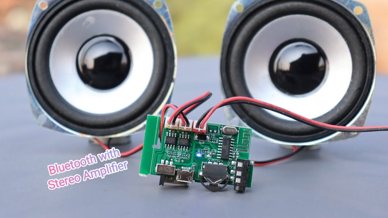 Bluetooth USB FM With Stereo Audio Amplifier Module