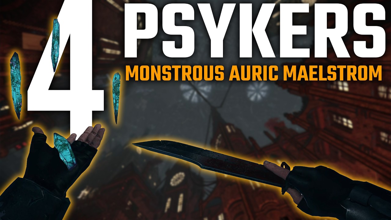 4 Psykers DESTROY Monstrous Auric Maelstrom | Darktide