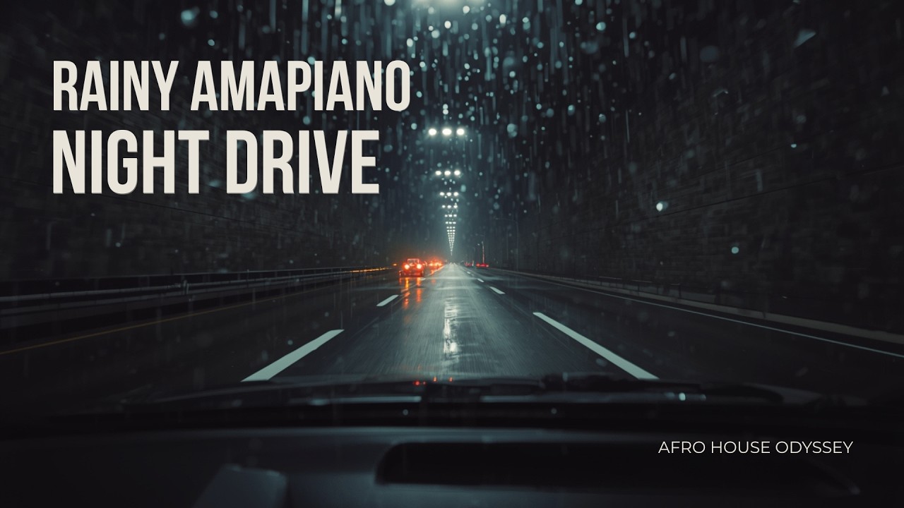 Rainy Amapiano Night Drive  1 Hour Mix  No Talking