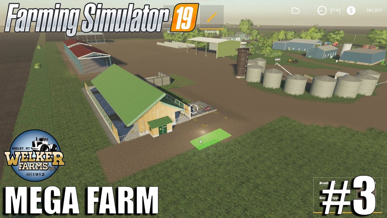 MEGA FARM - THE START | WELKER FARMS | FS19 Timelapse #3 | Farming Simulator 19 Timelapse