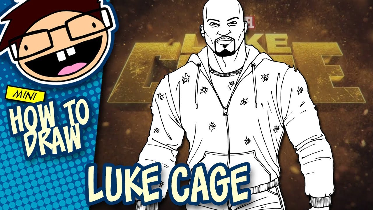 How to Draw LUKE CAGE (Netflix Luke Cage Series) | Narrated Easy Step-by-Step Tutorial