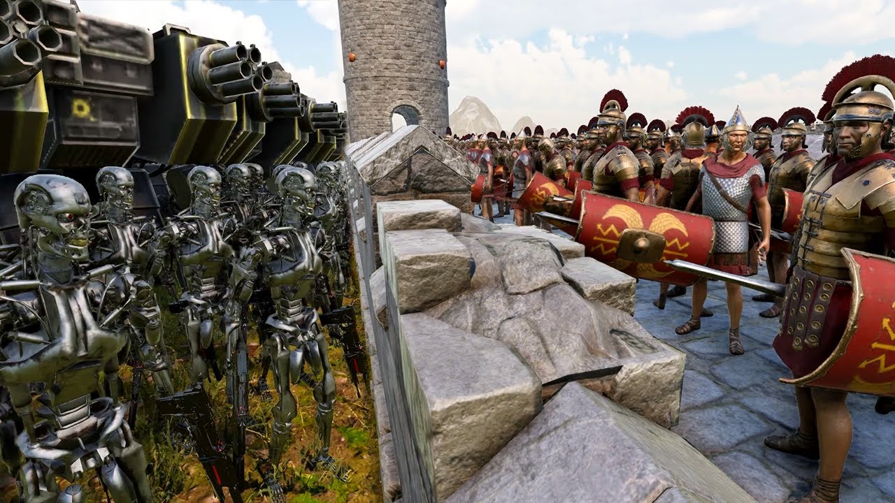 T-45 & T-800 Terminator vs Roman Empire | Ultimate Epic Battle Simulator 2 | UEBS 2