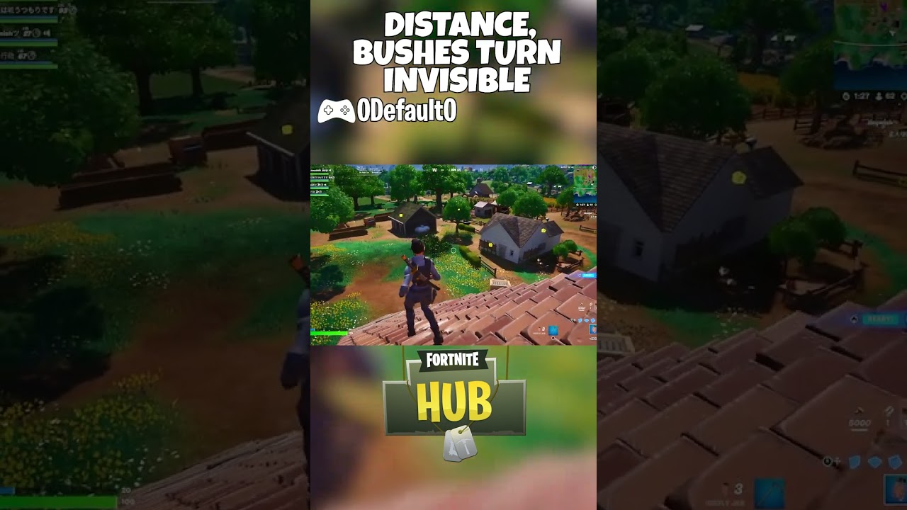 so bushes are invisible on console now #fortnite