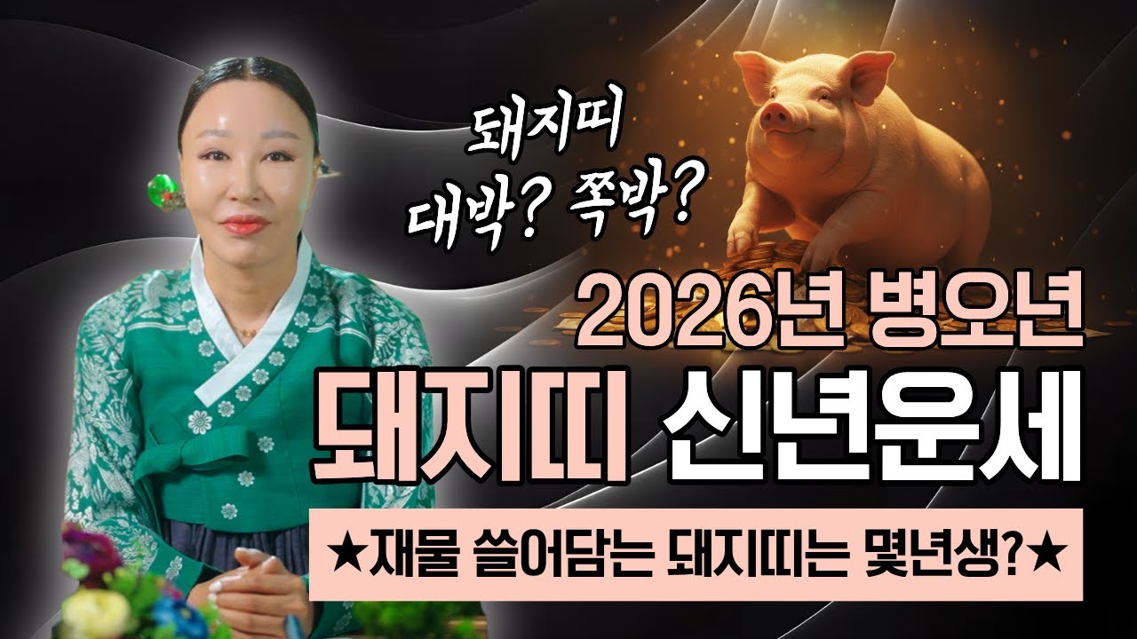 2026년 돼지띠신년운세 