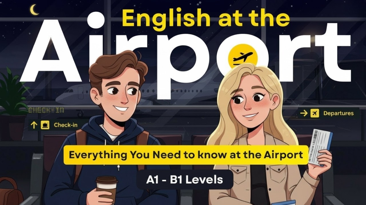Learn Airport English ✈️ | Full English Conversation for Travel Practice