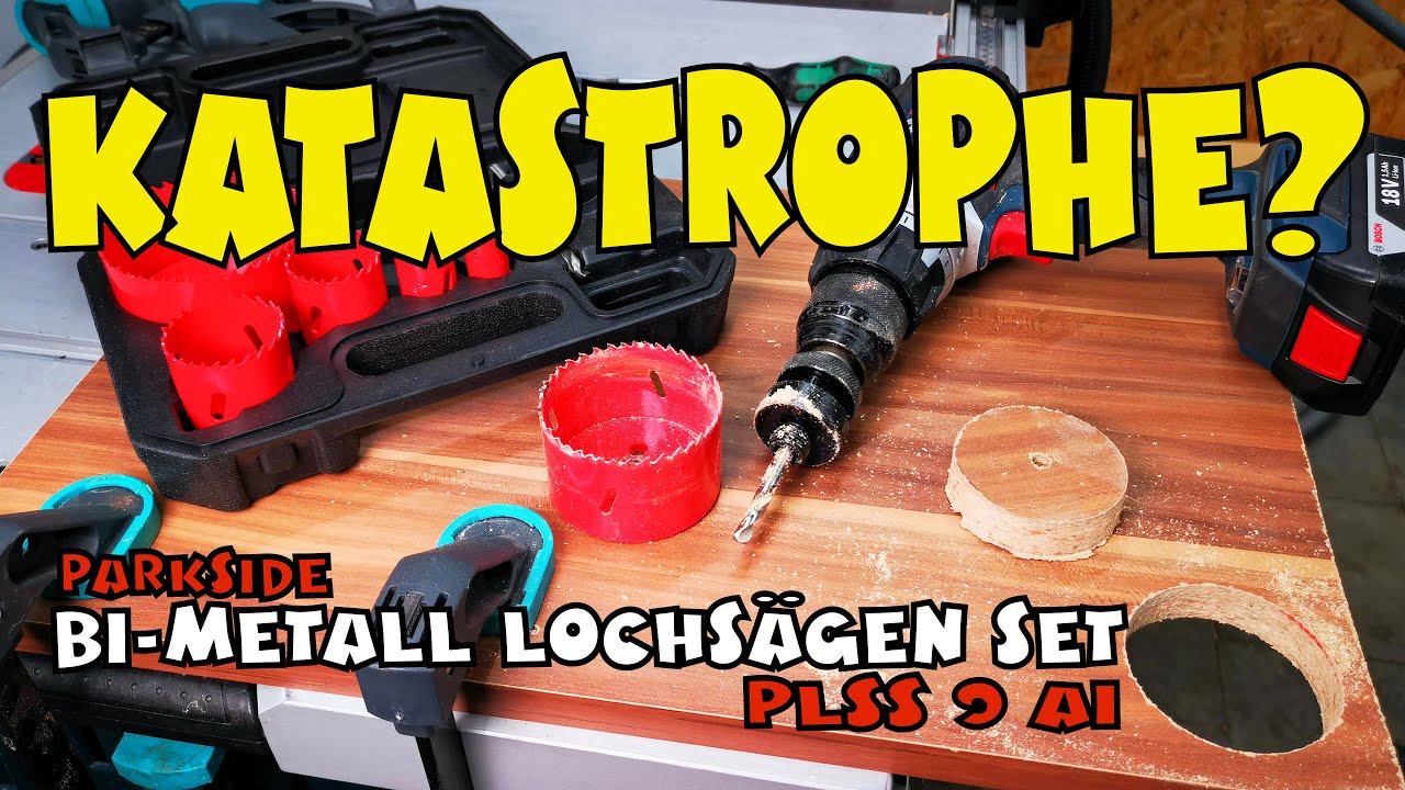 Voll in Aktion: Bi-Metall Lochsägensatz PLSS 9 von PARKSIDE®