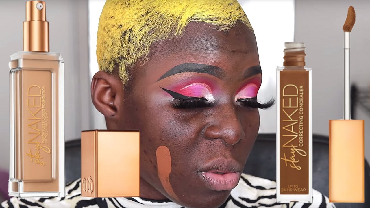 CONCEALS LARGE PORES?? URBAN DECAY STAY NAKED FOUNDATION REVIEW & JUVIAS PLACE X FUMI QUEEN COLLAB