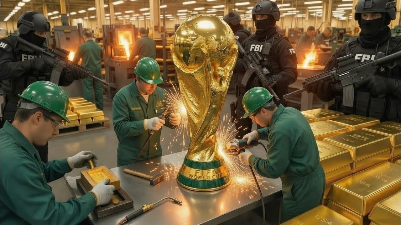 Inside the $20M FIFA World Cup 2026 Trophy – How the Iconic Gold Trophy is Made!