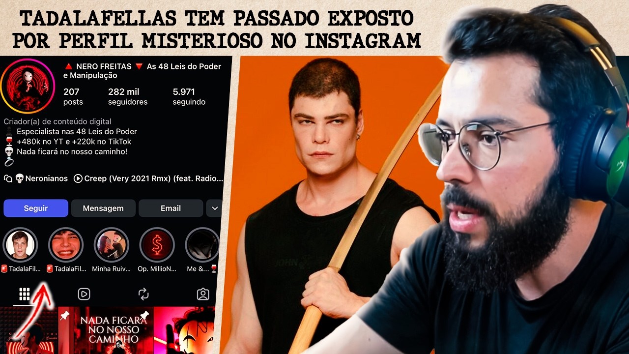 PASSADO DE TADALAFELLAS É EXPOSTO