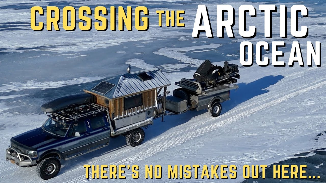 I DROVE AN ICE ROAD ACROSS THE ARCTIC OCEAN (in an Old Ford Diesel Truck)