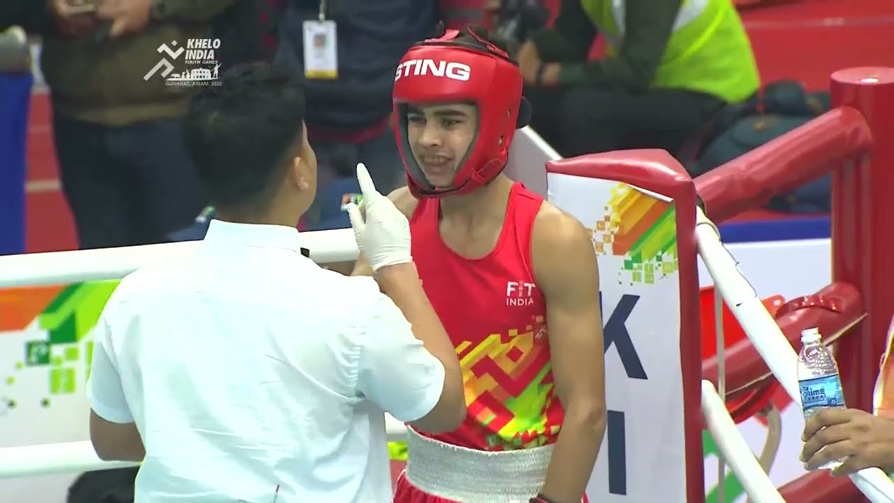 U17 Boys 50Kg Boxing Final - Hardeep (HR) Vs Vijay Singh(MH) | Khelo India Youth Games 2020