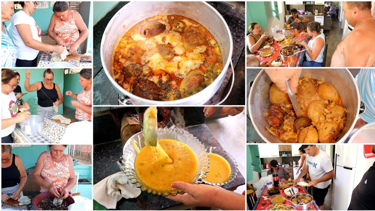PREPARANDO BUCHADA DE BODE + PIRÃO DA BUCHADA 😋 TRABALHAMOS BASTANTE MAIS VALEU A PENA, QUE DELÍCIA🤤