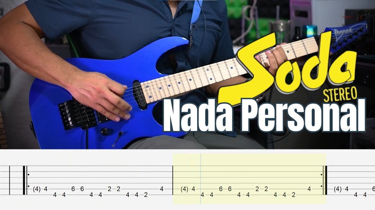 Nada Personal - Soda Stereo | Cover Guitarra con Tablatura