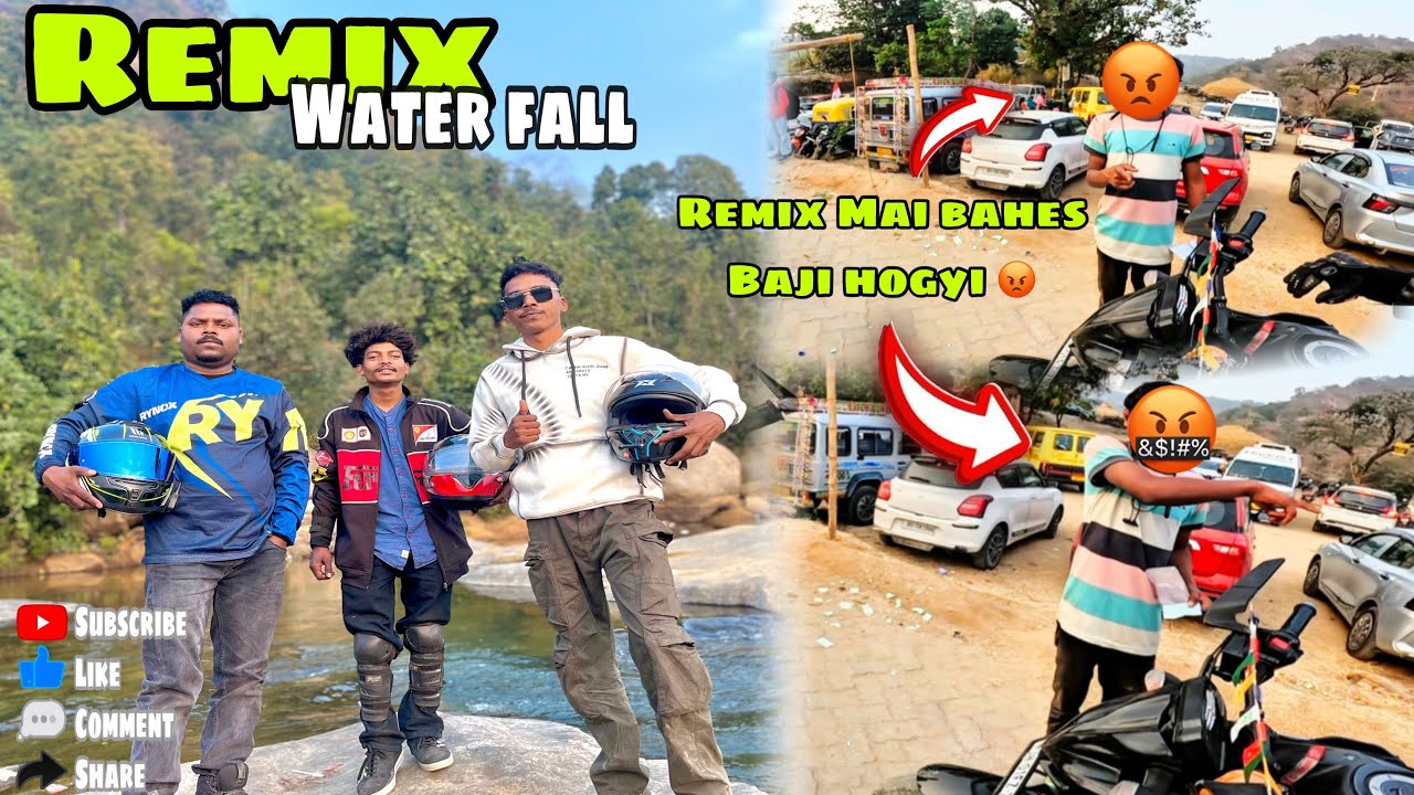 Remix Water Fall Ranchi 😍// behas Baji hogyi 🤬// 