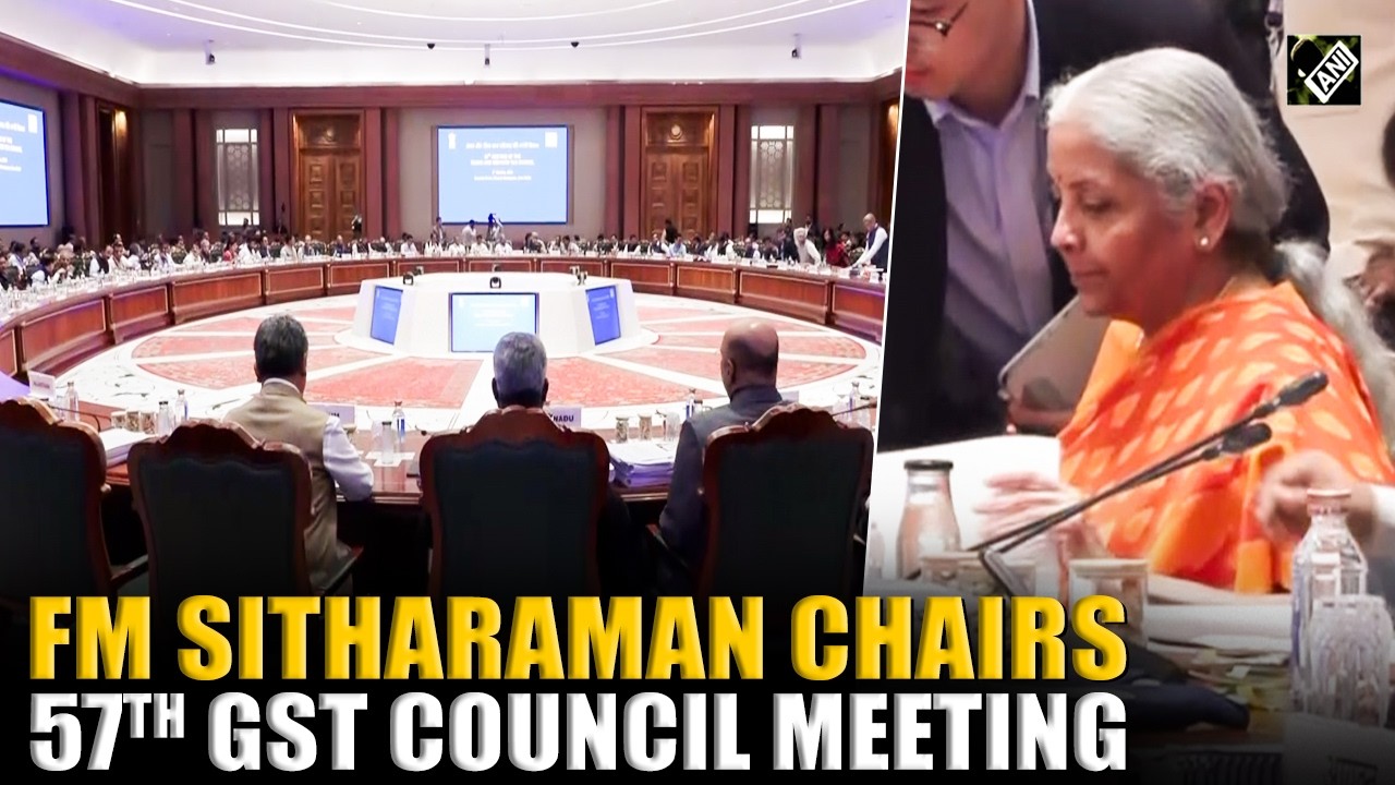 Watch! Union Finance Minister Nirmala Sitharaman chairs 57th GST Council meeting