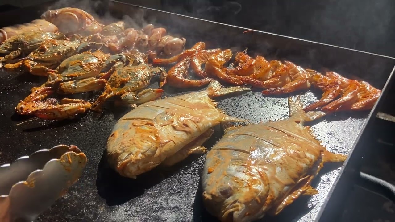 Mariscos a la plancha