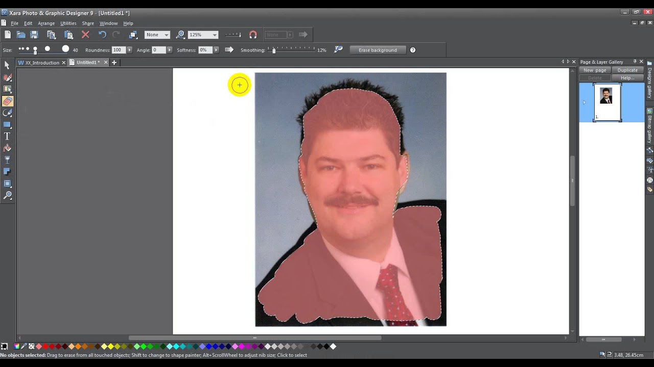Xara How to use Background Erase