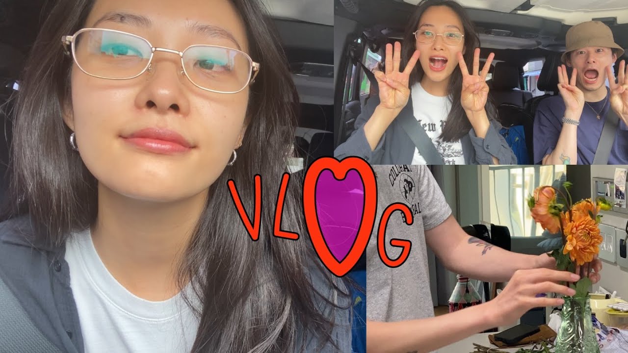 Vlog 오빠랑 차안에서 토크토크😆 / 너무 맛있었던 식당과 카페들 ☕️