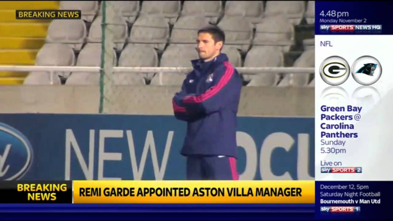 CONFIRMED: Remi Garde is the new Aston Villa Manager - 02/11/2015