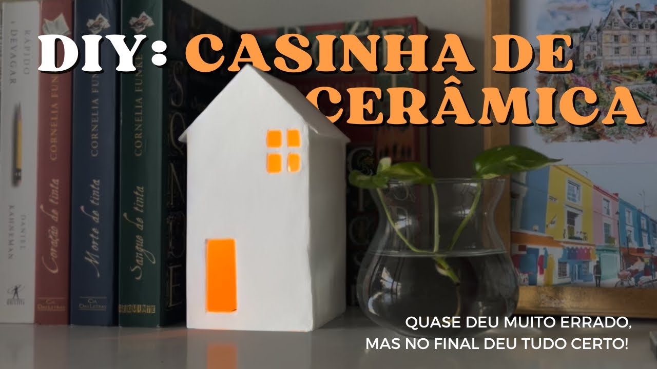 DIY: Como fazer CASINHA decorativa usando cerâmica fria - SEM FORNO | Tutorial para iniciantes