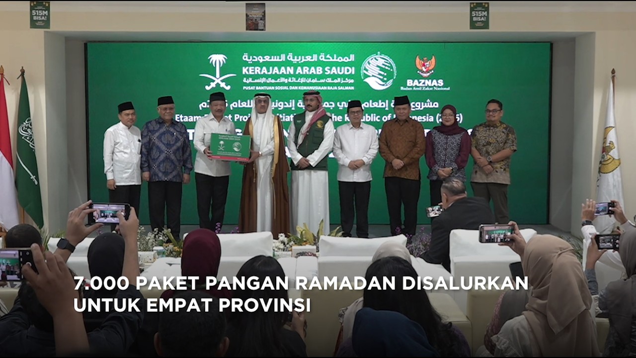 7 000 PAKET PANGAN RAMADAN DISALURKAN UNTUK EMPAT PROVINSI