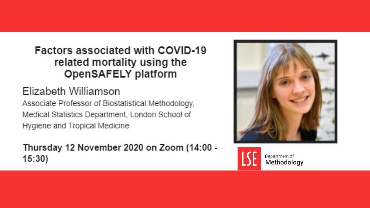Factors associated with COVID-19 related mortality using OpenSAFELY - Elizabeth Williamson