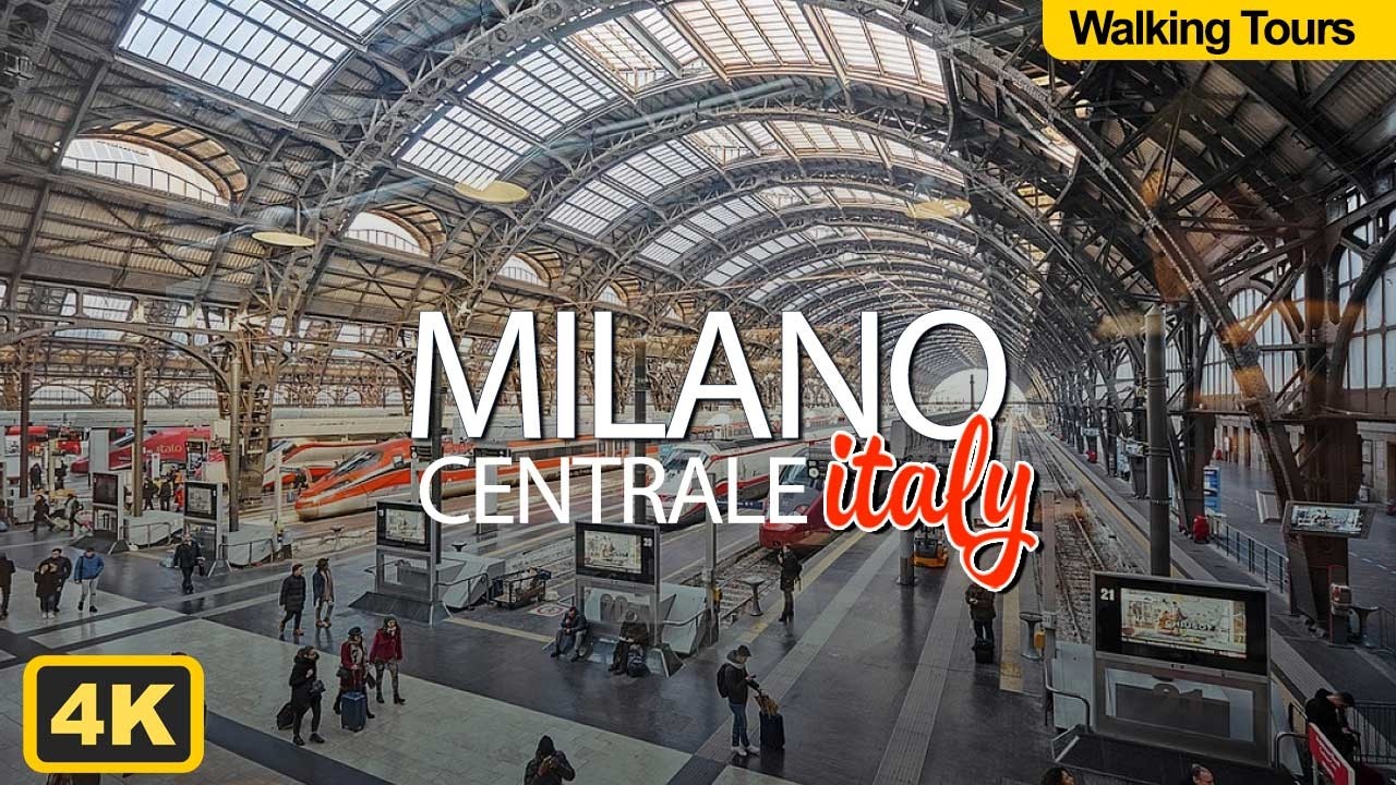 Walking Tour MILAN Italy 4K UHD Milano Centrale (Central Station Milan) #walkingtour #milan