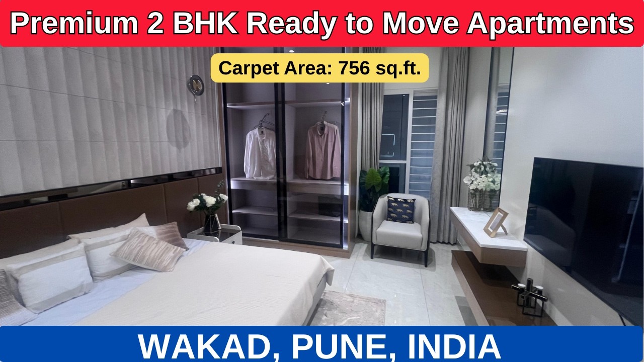Premium 2 BHK Ready to Move Apartments | Wakad, Pune, India |+91 74209 23928 #readytomove #2bhkflats