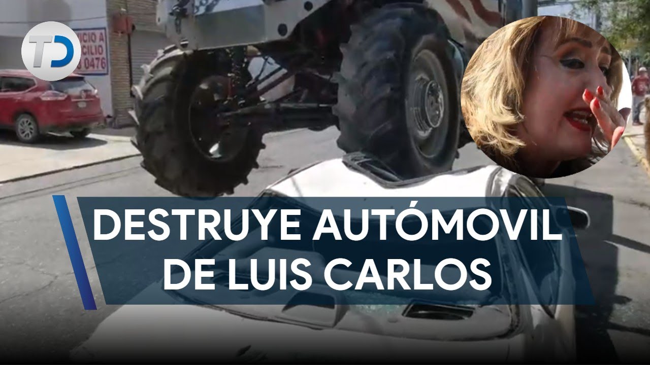 María Julia Lafuente destruye autómovil de Luis Carlos tras triunfo de Tigres