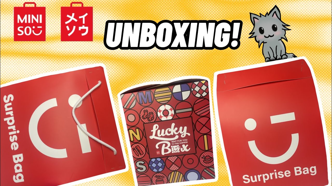 MINISO Mystery Bags! - Fun Unboxing ASMR!💸🛍️🛒