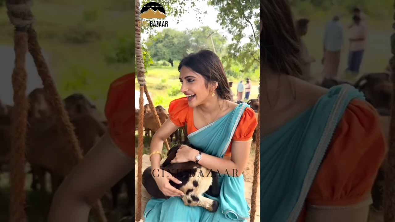 Sree Leela Fun time in shooting #sreeleela #massjathara #shorts