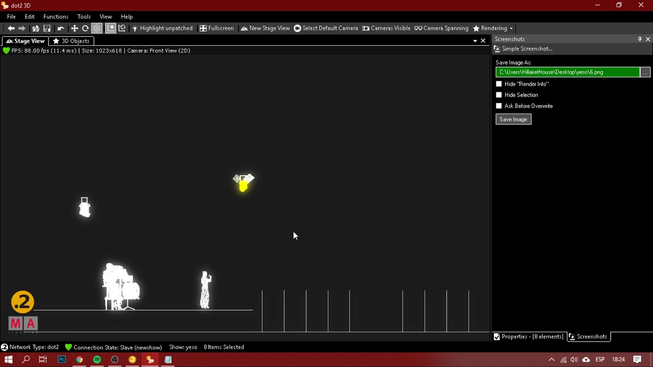 DOT2: 3D (Escenario)