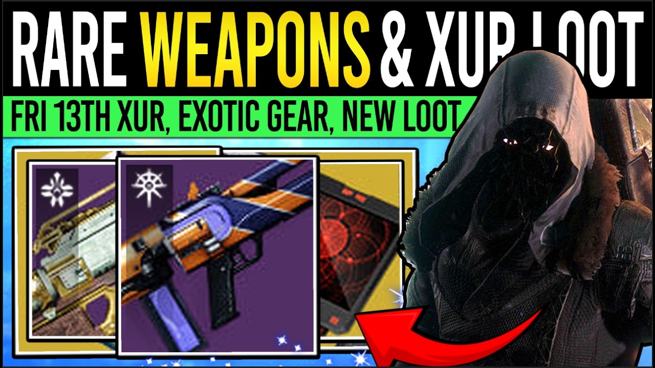 Destiny 2: RARE XUR WEAPONS & FRIDAY 13th LOOT! Xur Inventory, Exotics & More (13 Feb)