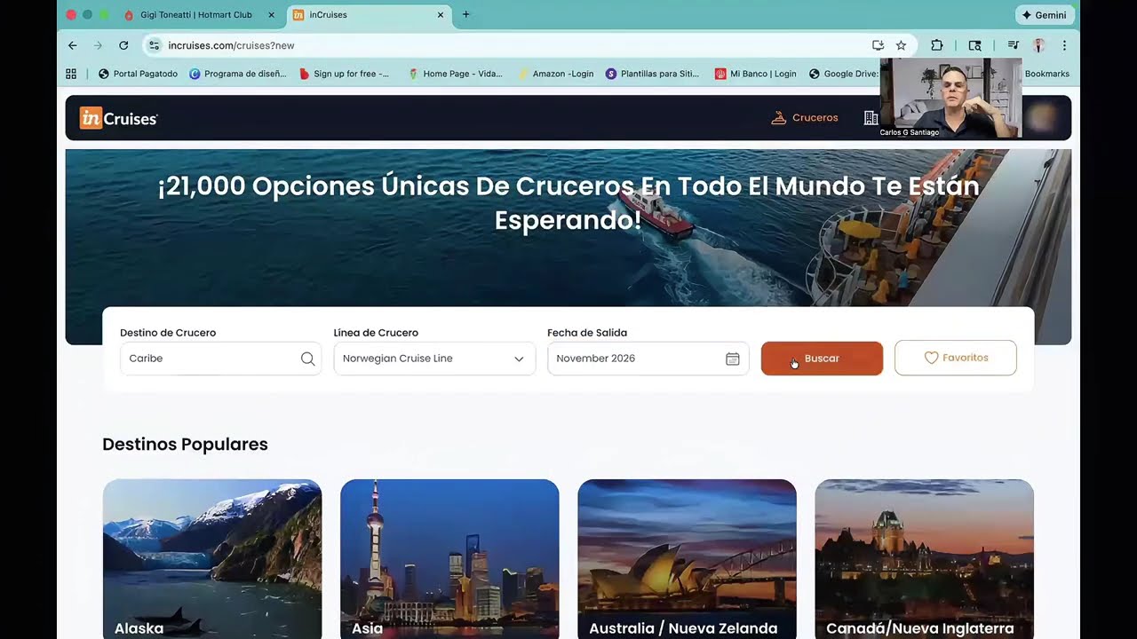 CRUCEROS MÁS CARO EN INCRUISES VS AFUERA IGUALACION DE PRECIO