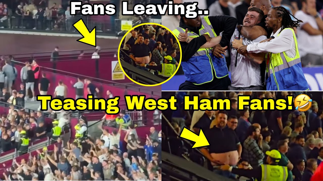 “Mad” Scenes at London Stadium😂Chelsea Fans Teasing West Ham Fans Leaving Stadium,WestHam vs Chelsea