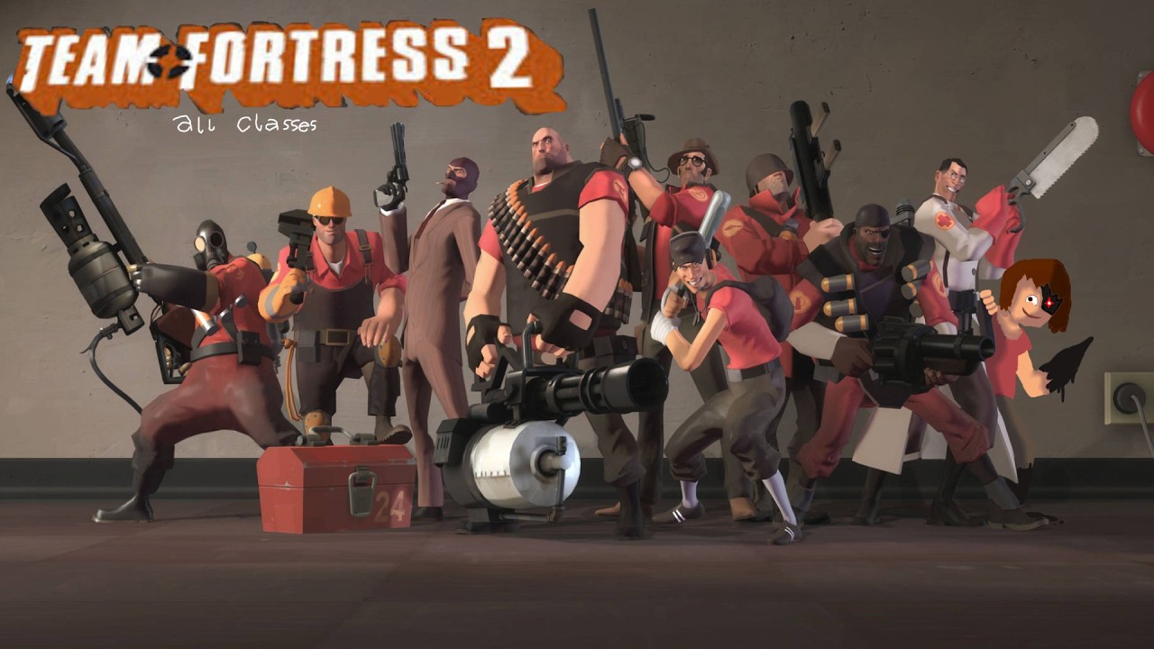 Eu jogando Team Fortress 2 (todas as classes)