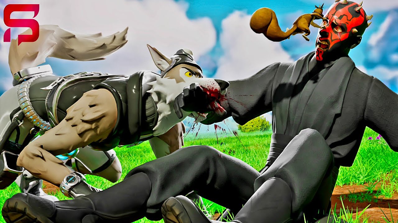 Darth Maul is VICIOUSLY ATTACKED by Weddell the Dog.. Fortnite