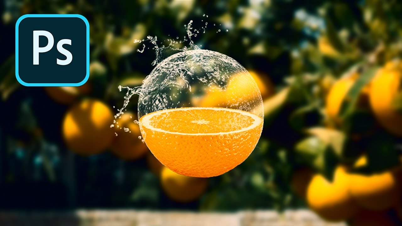 Como Fazer o Efeito Transparente em uma Fruta (Laranja) no Photoshop