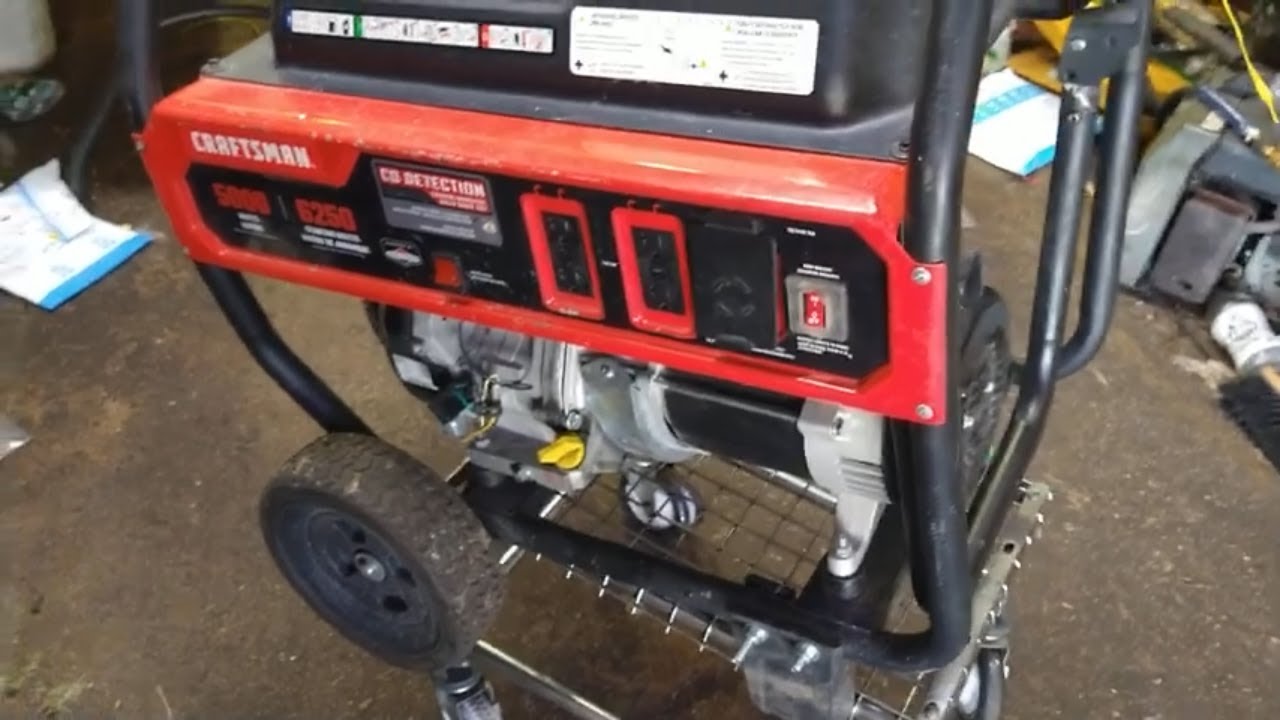 craftsman 5000 6250 watt generator model cmxggas030731 briggs and stratton 306cc carburetor repair