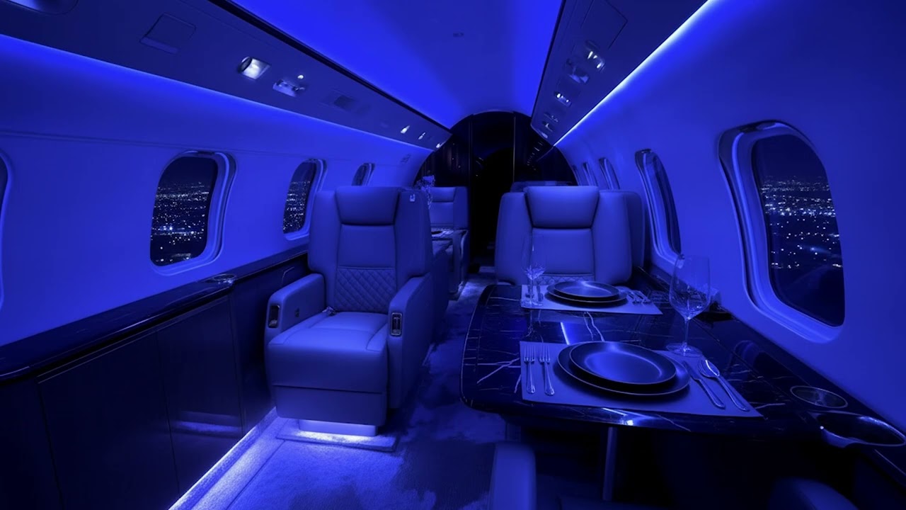 Cabin Night Flight Sounds ✈️ Soothing Airplane ASMR for Relaxing Sleep and Focus