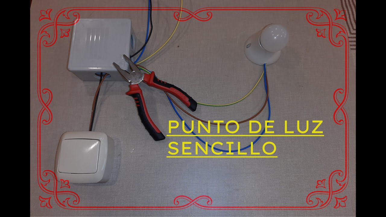 INSTALACI&Oacute;N de INTERRUPTOR y punto de luz simple F&Aacute;CIL🚀⚡⚡⚡⚡