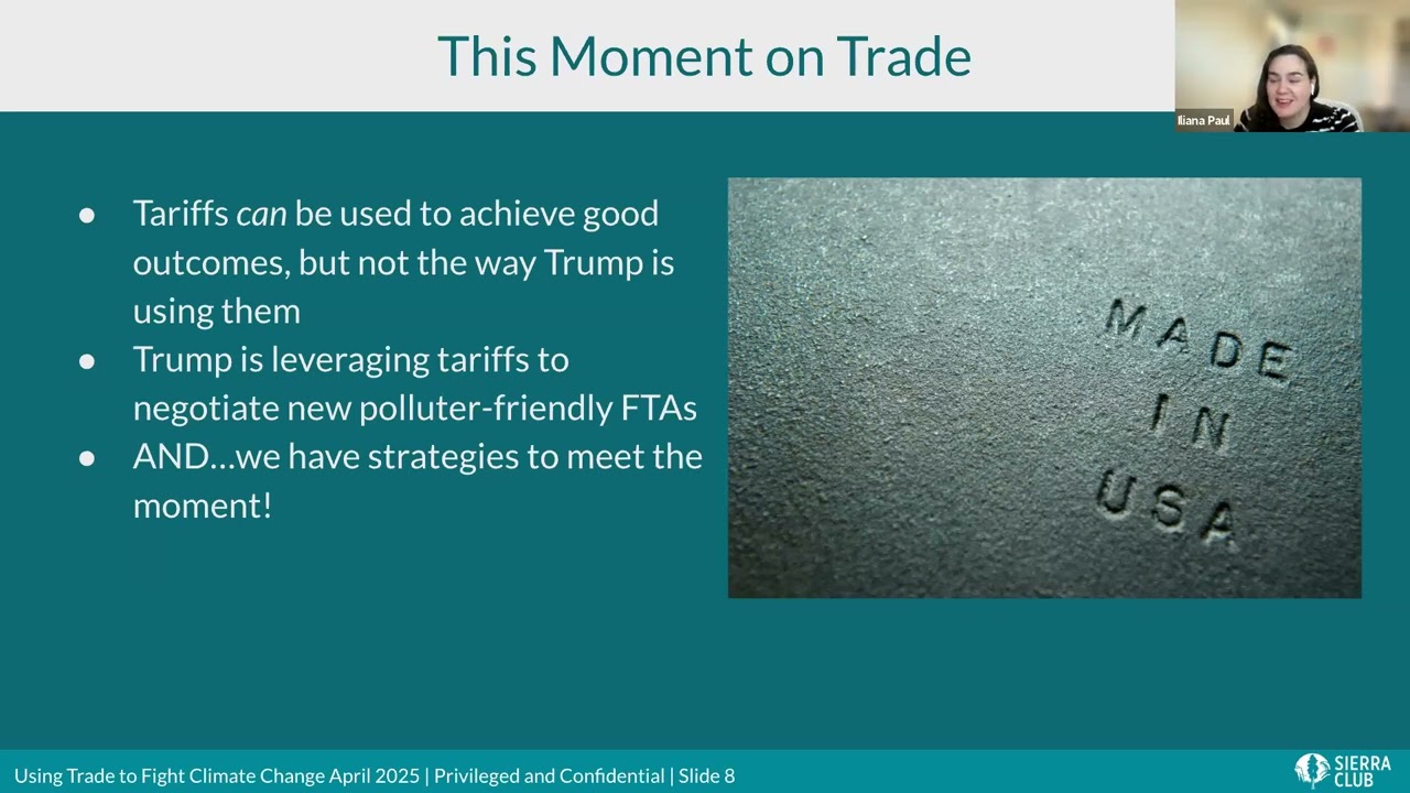 Climate and the USMCA Renegotiation: using trade to protect the climate