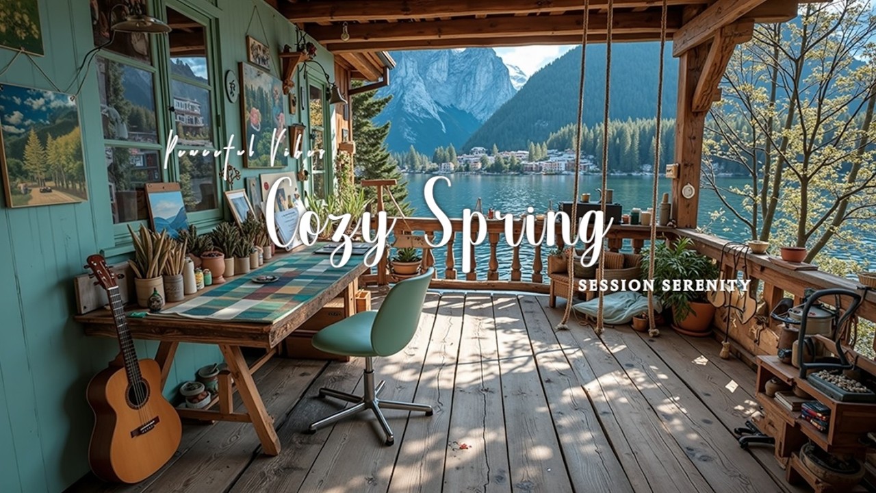 Calm Acoustic Guitar Music - Cozy Spring Room Session | Relaxation & Focus with Guitar Tunes