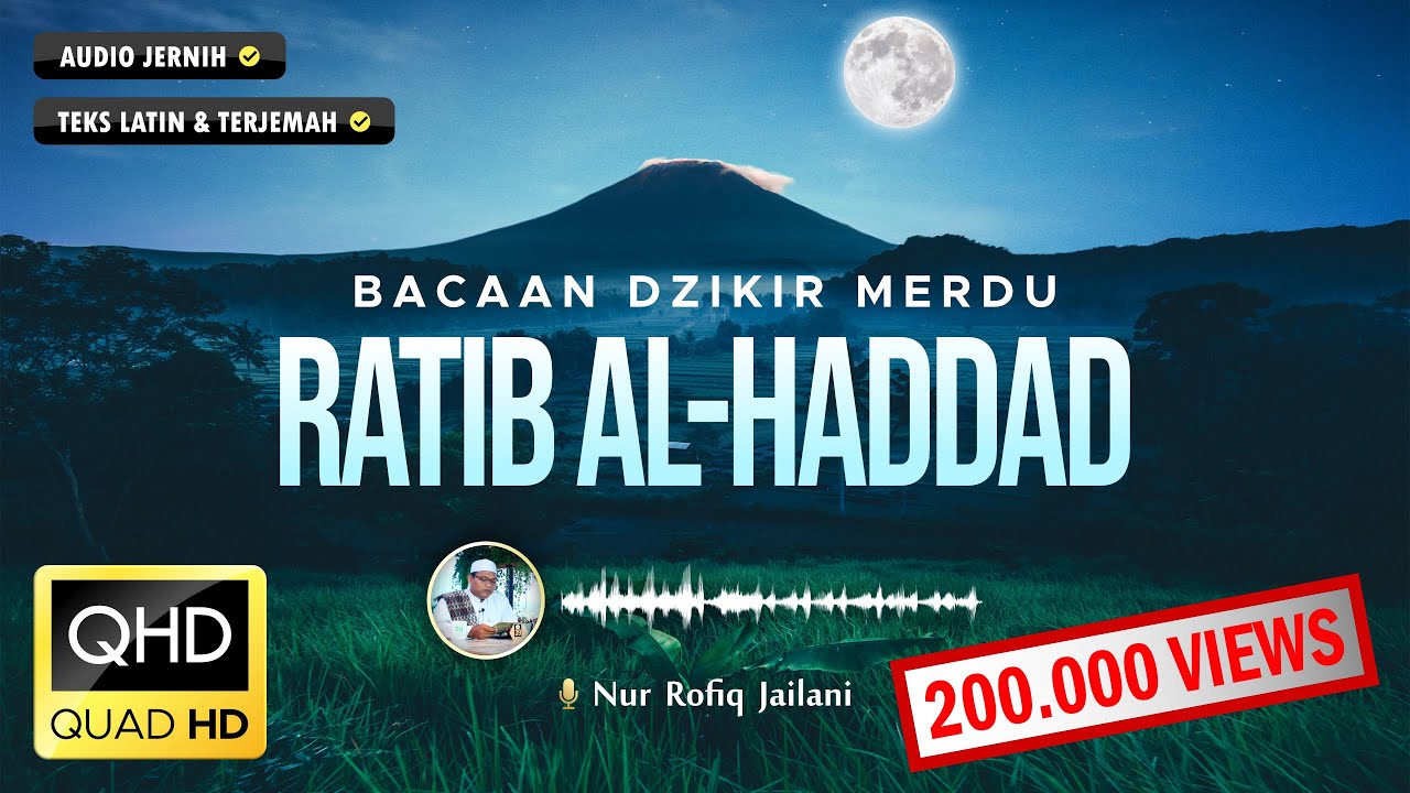 Dzikir Malam Rotibul Haddad - Teks dan Terjemah ( Ratib Al Haddad ) #dzikir #dzikirpelancarrezeki