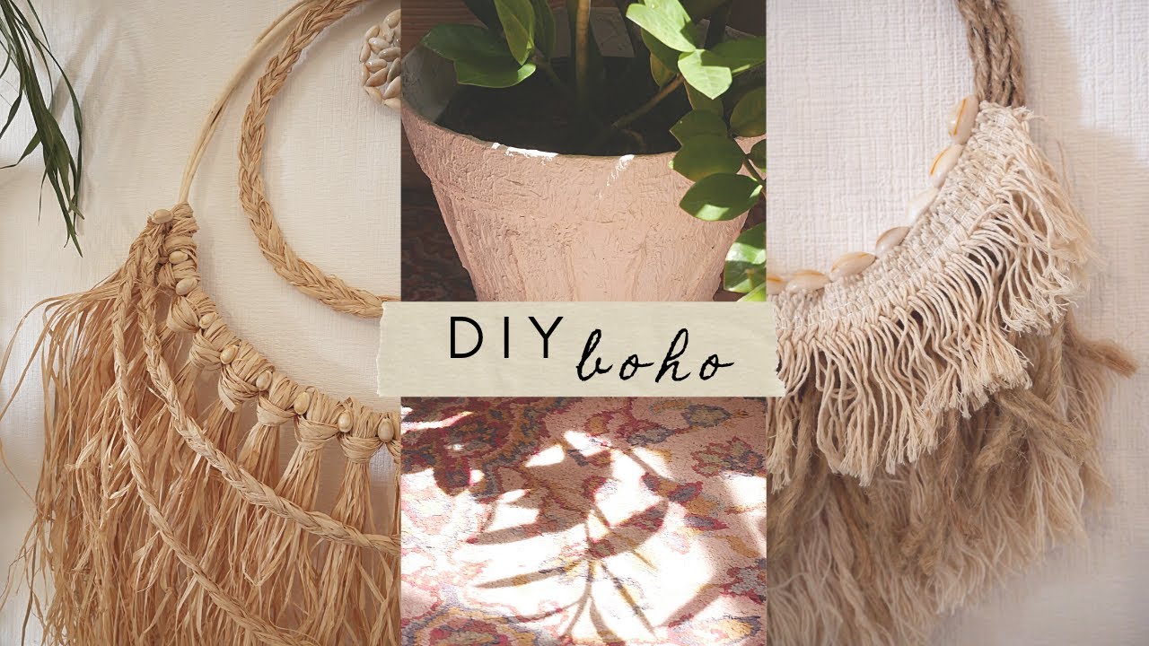 DIY || 3 idées déco BOHO | 3 BOHO decor ideas (eng.sub)