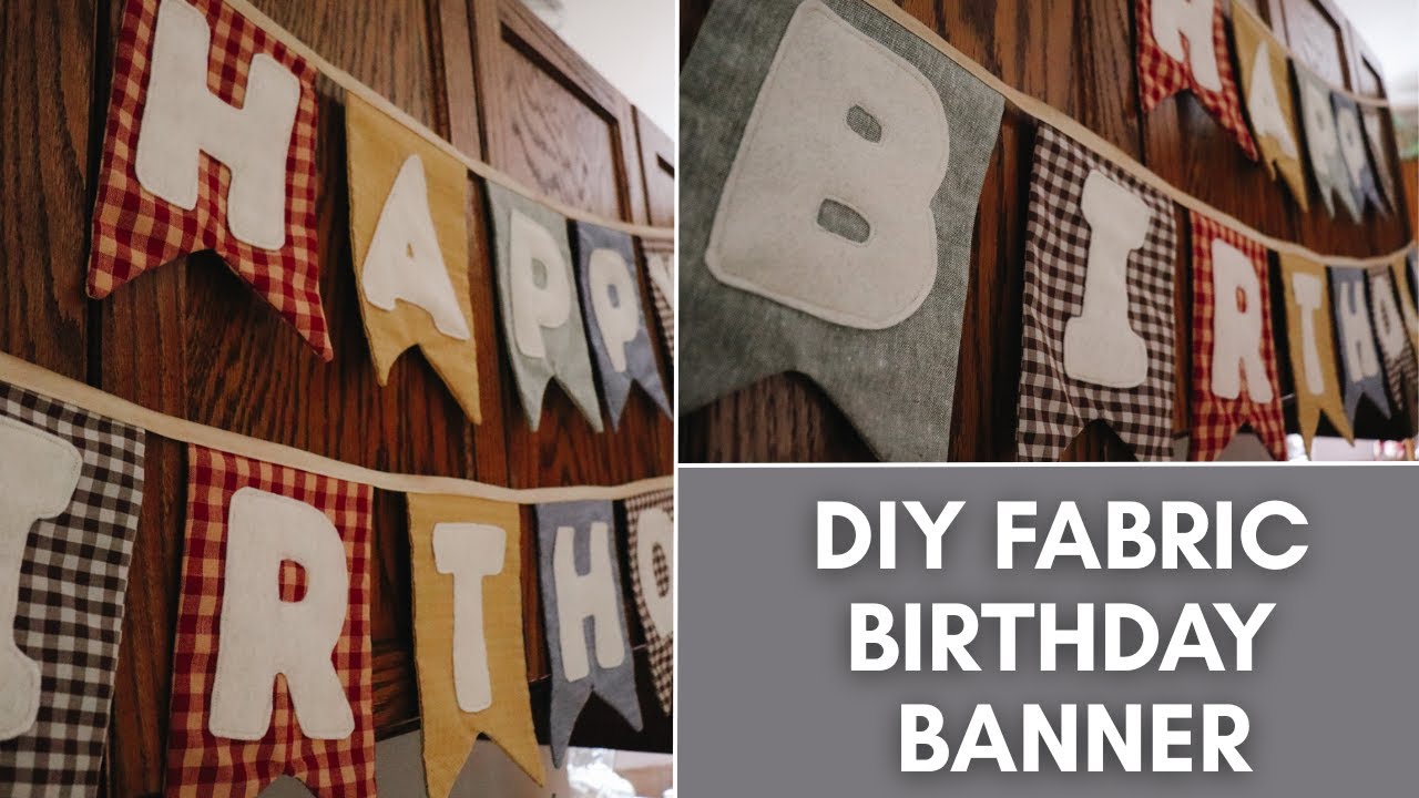 DIY Happy Birthday Banner | DIY Ideas